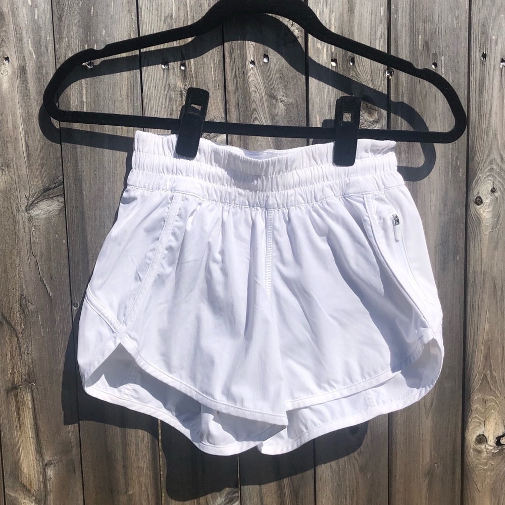 Lululemon White Tracker Short IV